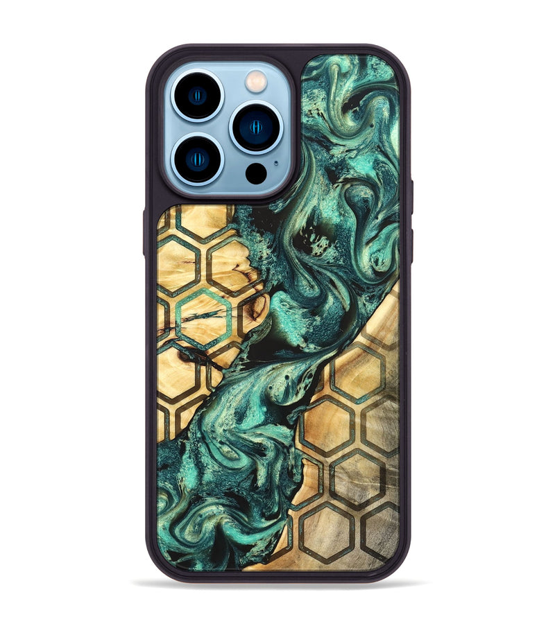 iPhone 14 Pro Max Wood Phone Case - Ettie (Pattern, 824053)