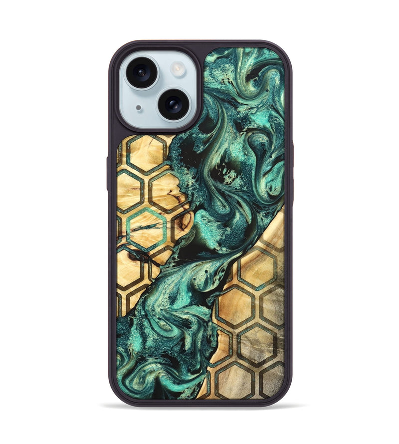 iPhone 15 Wood Phone Case - Ettie (Pattern, 824053)