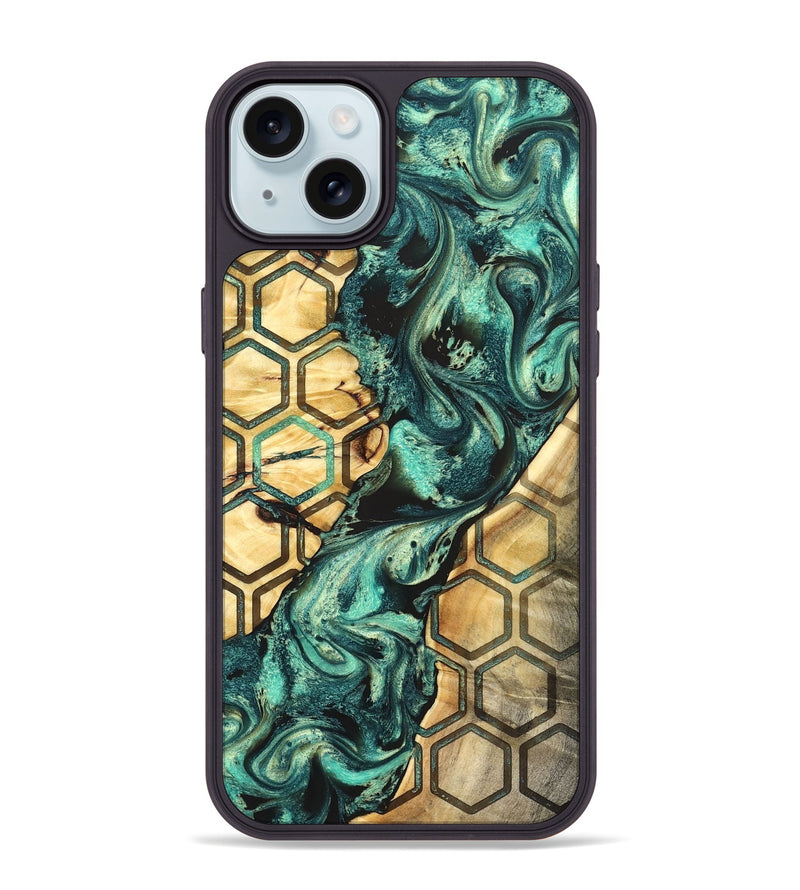 iPhone 15 Plus Wood Phone Case - Ettie (Pattern, 824053)