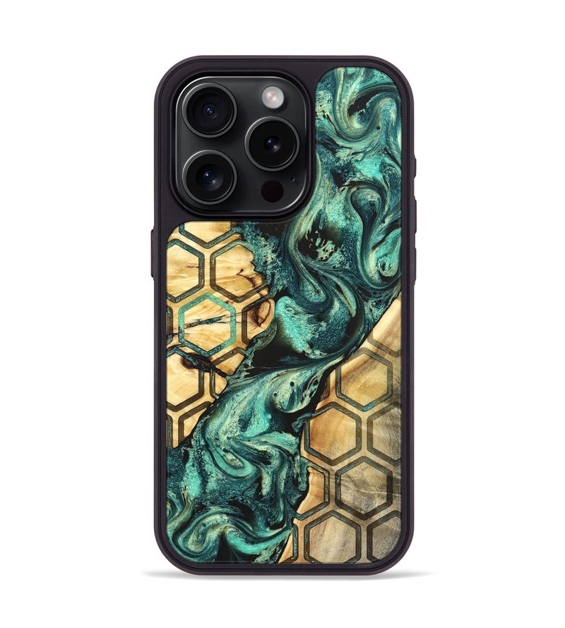 iPhone 15 Pro Wood Phone Case - Ettie (Pattern, 824053)