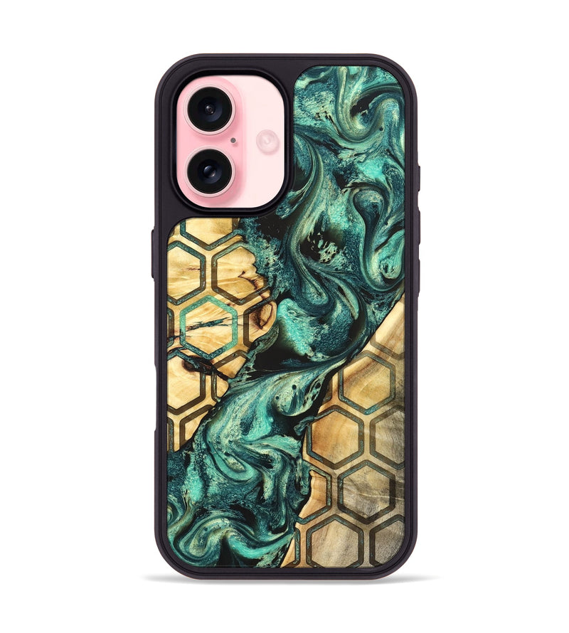iPhone 16 Wood Phone Case - Ettie (Pattern, 824053)