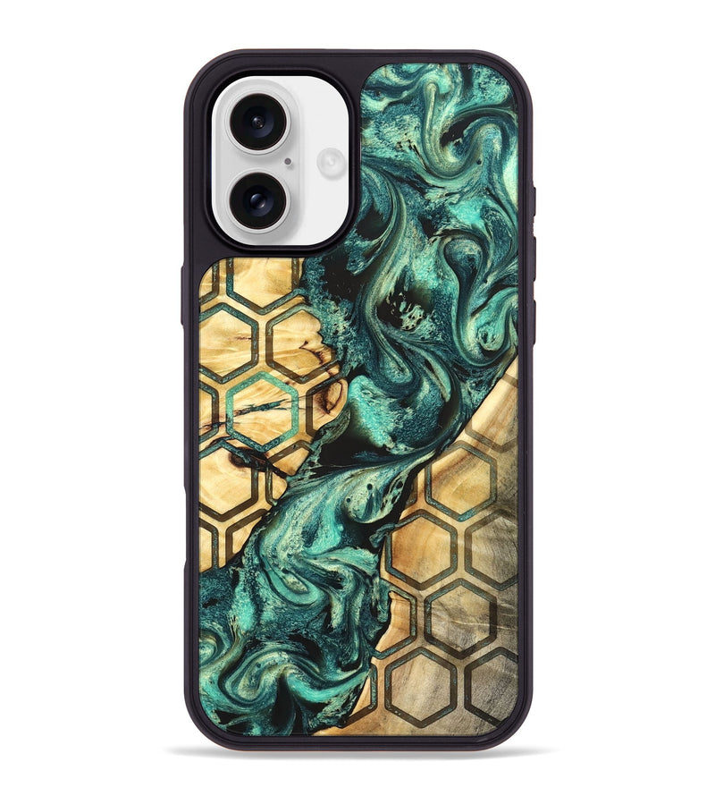 iPhone 16 Plus Wood Phone Case - Ettie (Pattern, 824053)