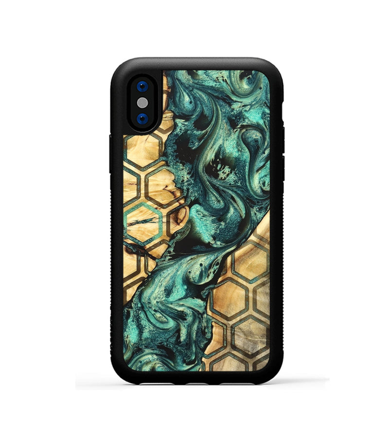 iPhone Xs Wood Phone Case - Ettie (Pattern, 824053)