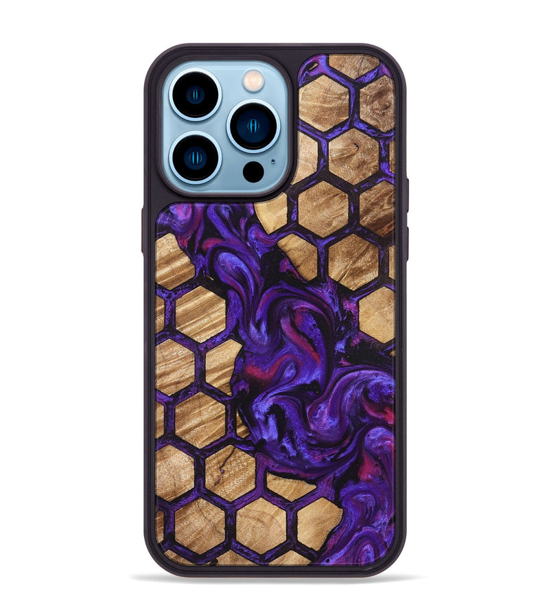 iPhone 14 Pro Max Wood Phone Case - Kaye (Pattern, 824054)