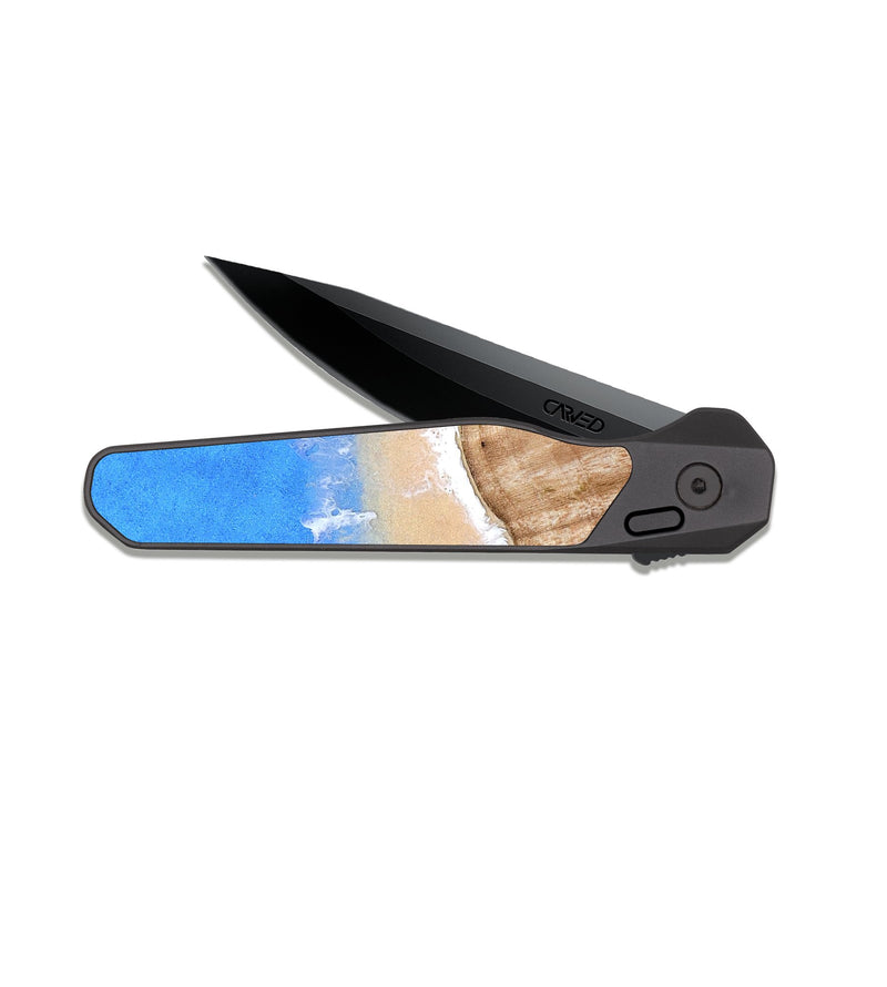 EDC Dark Slate Wood Pocket Knife - Shellie (Coastal, 824061)