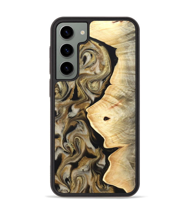 Galaxy S23 Plus Wood Phone Case - Freda (Black & White, 824065)