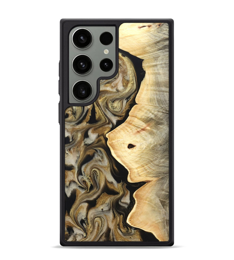 Galaxy S24 Ultra Wood Phone Case - Freda (Black & White, 824065)