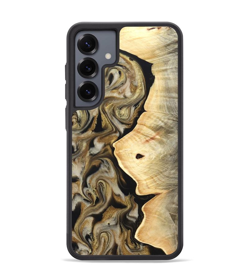 Galaxy S25 Plus Wood Phone Case - Freda (Black & White, 824065)