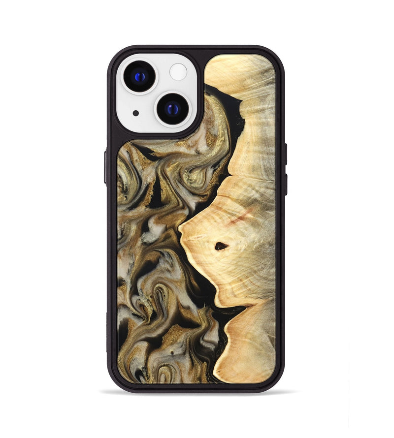 iPhone 13 Wood Phone Case - Freda (Black & White, 824065)