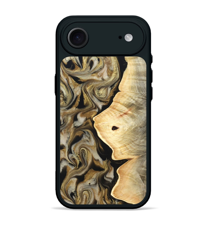iPhone 17 Air Wood Phone Case - Freda (Black & White, 824065)