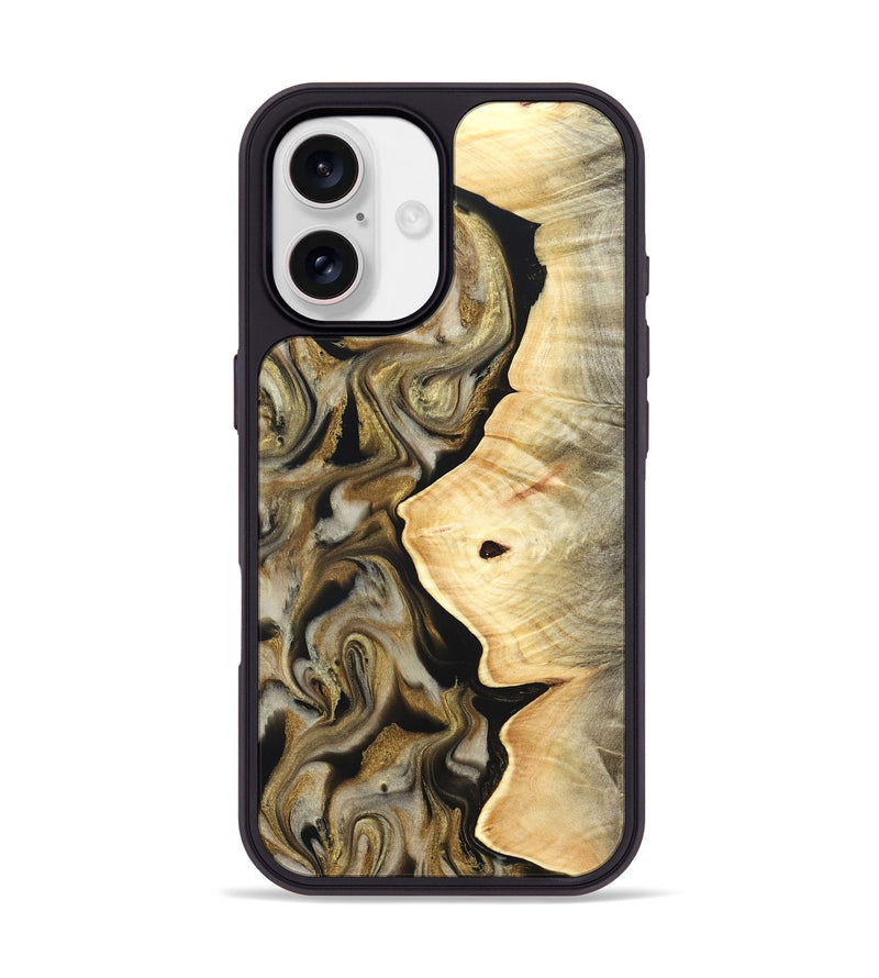 iPhone 17 Wood Phone Case - Freda (Black & White, 824065)
