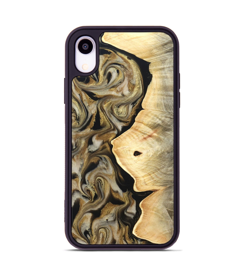 iPhone Xr Wood Phone Case - Freda (Black & White, 824065)