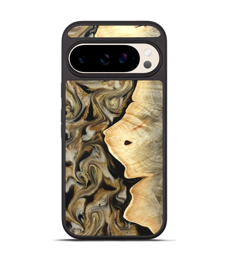 Pixel 10 Wood Phone Case - Freda (Black & White, 824065)