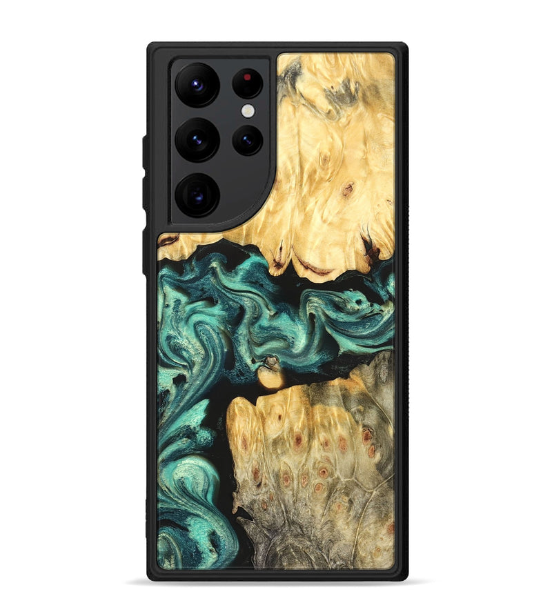 Galaxy S22 Ultra Wood Phone Case - Roxana (Green, 824081)
