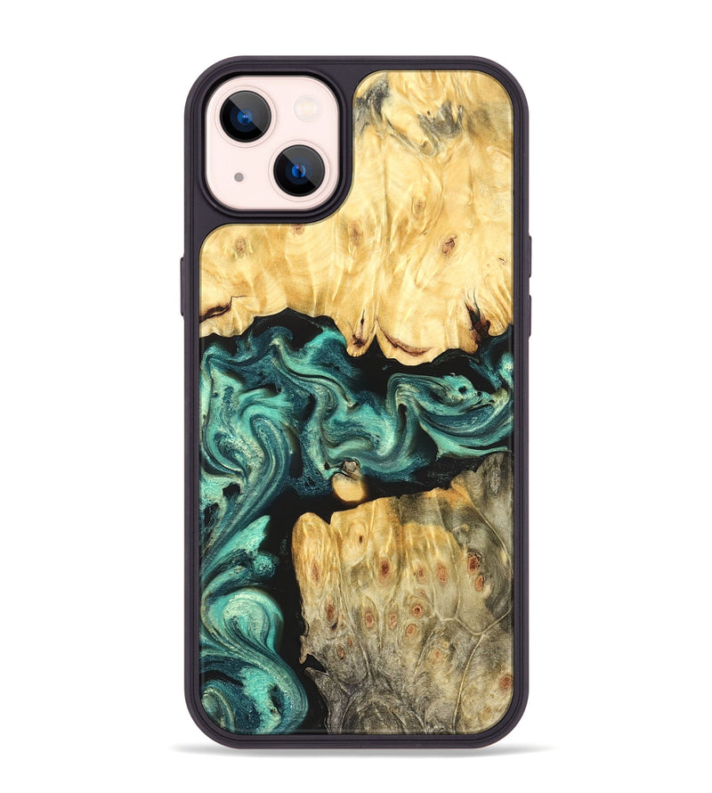 iPhone 14 Plus Wood Phone Case - Roxana (Green, 824081)