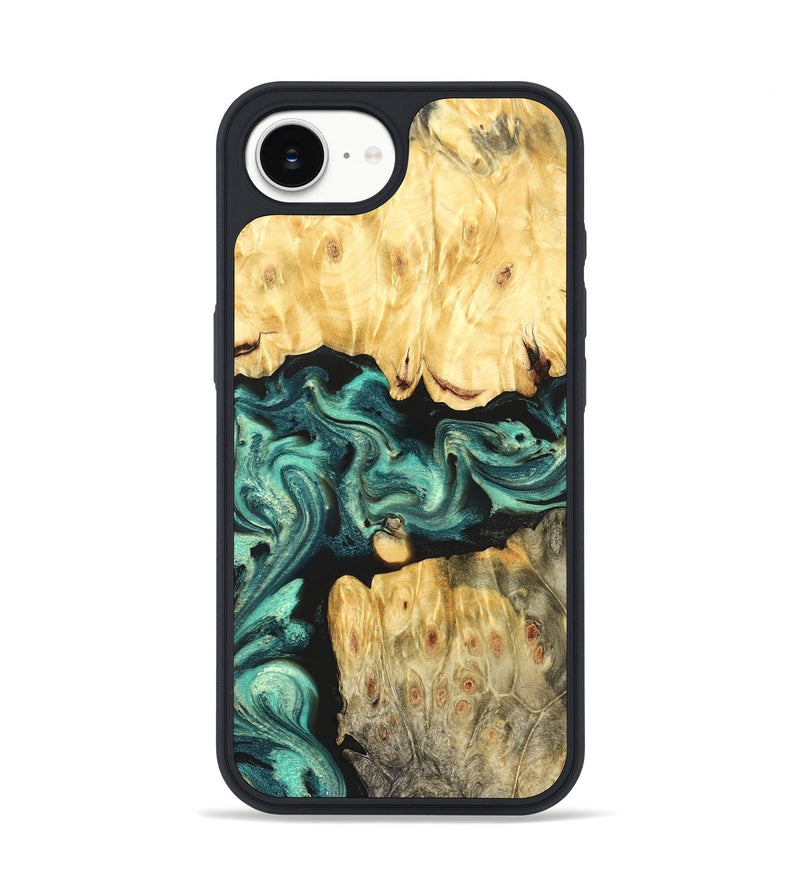 iPhone 17e Wood Phone Case - Roxana (Green, 824081)