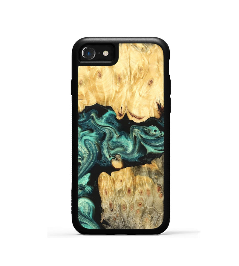 iPhone SE Wood Phone Case - Roxana (Green, 824081)