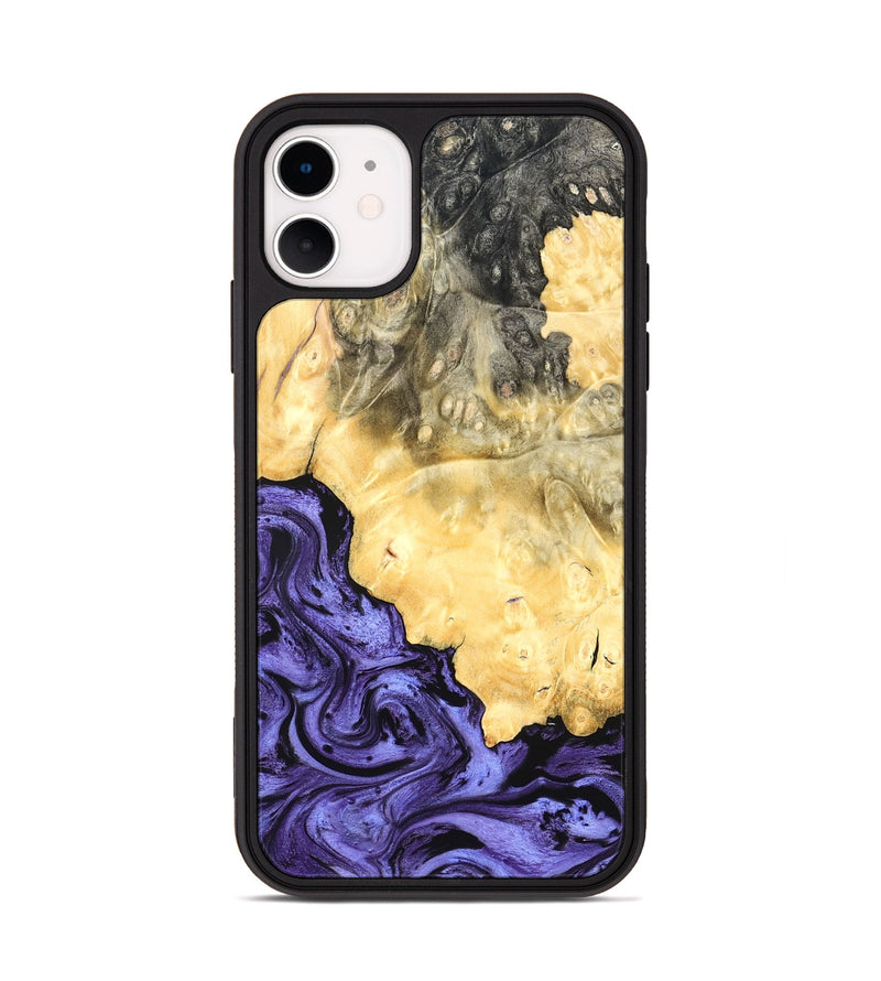 iPhone 11 Wood Phone Case - Kandace (Purple, 824094)