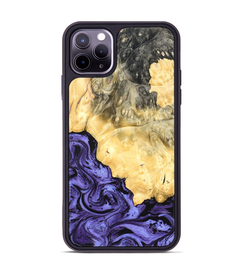 iPhone 11 Pro Max Wood Phone Case - Kandace (Purple, 824094)