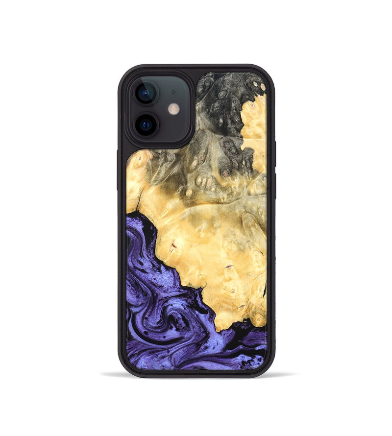 iPhone 12 mini Wood Phone Case - Kandace (Purple, 824094)