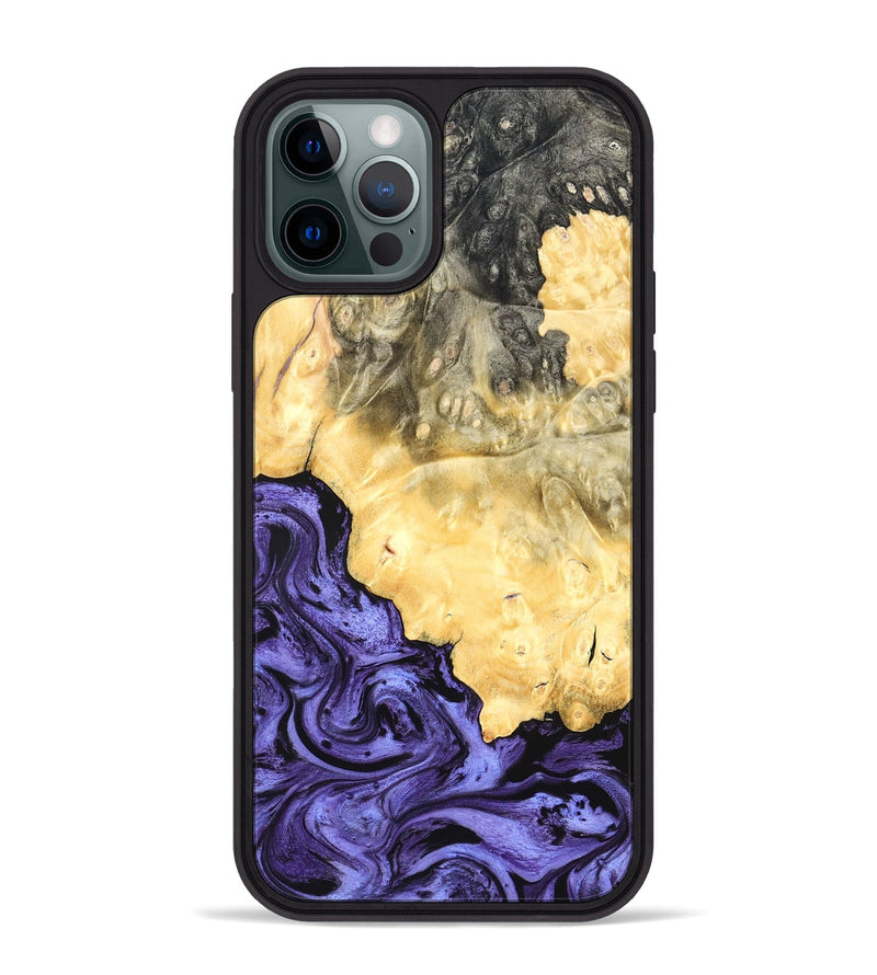 iPhone 12 Pro Max Wood Phone Case - Kandace (Purple, 824094)