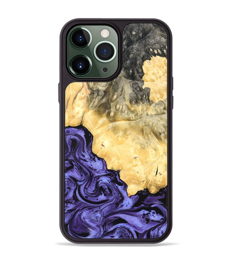 iPhone 13 Pro Max Wood Phone Case - Kandace (Purple, 824094)