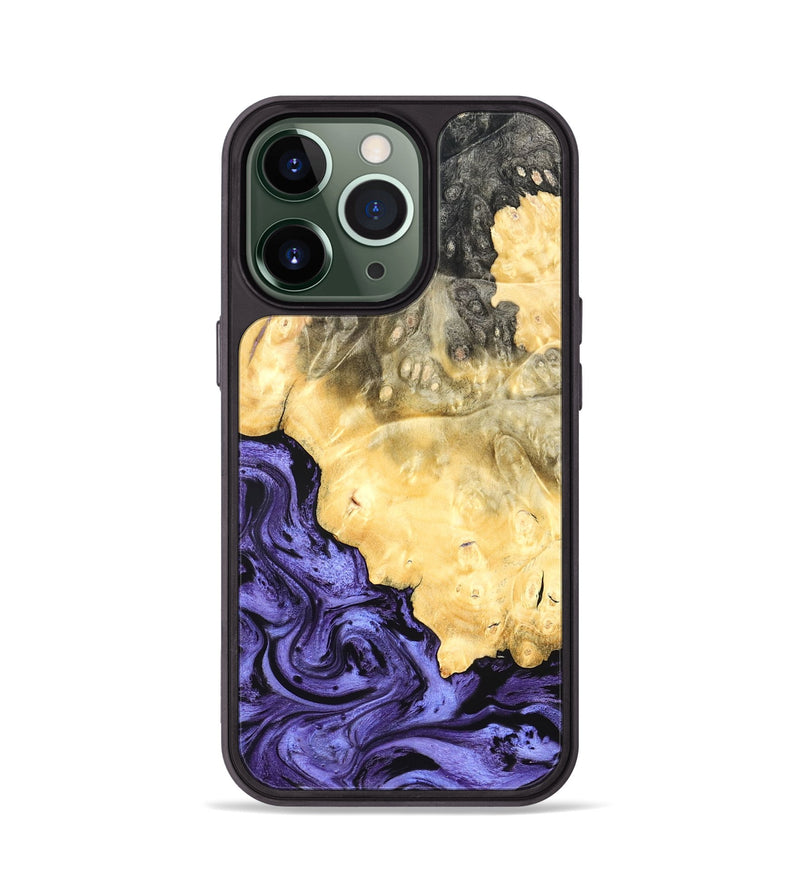 iPhone 13 Pro Wood Phone Case - Kandace (Purple, 824094)