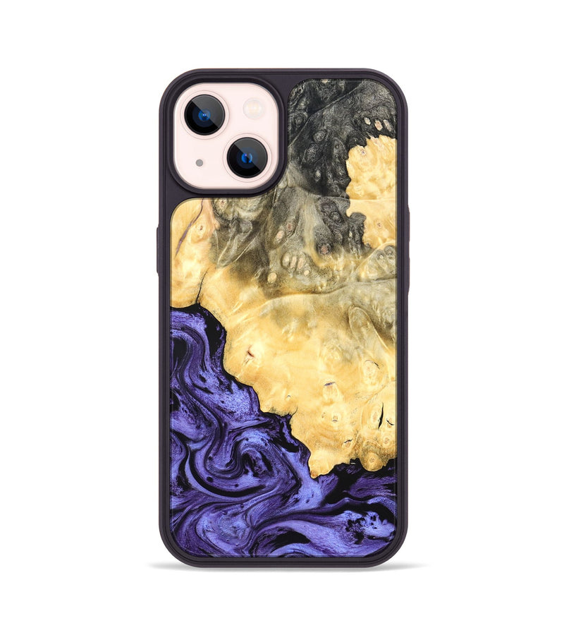 iPhone 14 Wood Phone Case - Kandace (Purple, 824094)