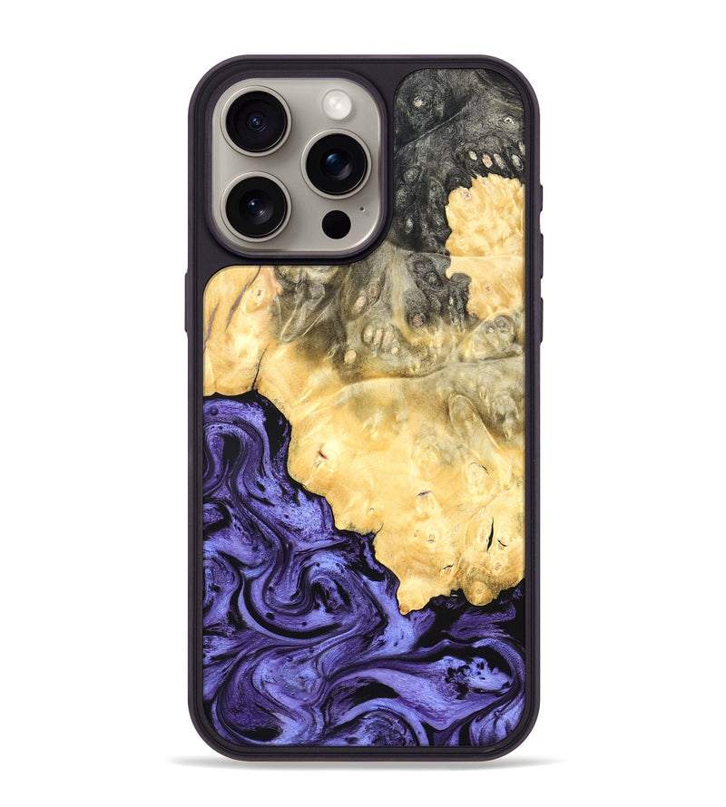 iPhone 15 Pro Max Wood Phone Case - Kandace (Purple, 824094)