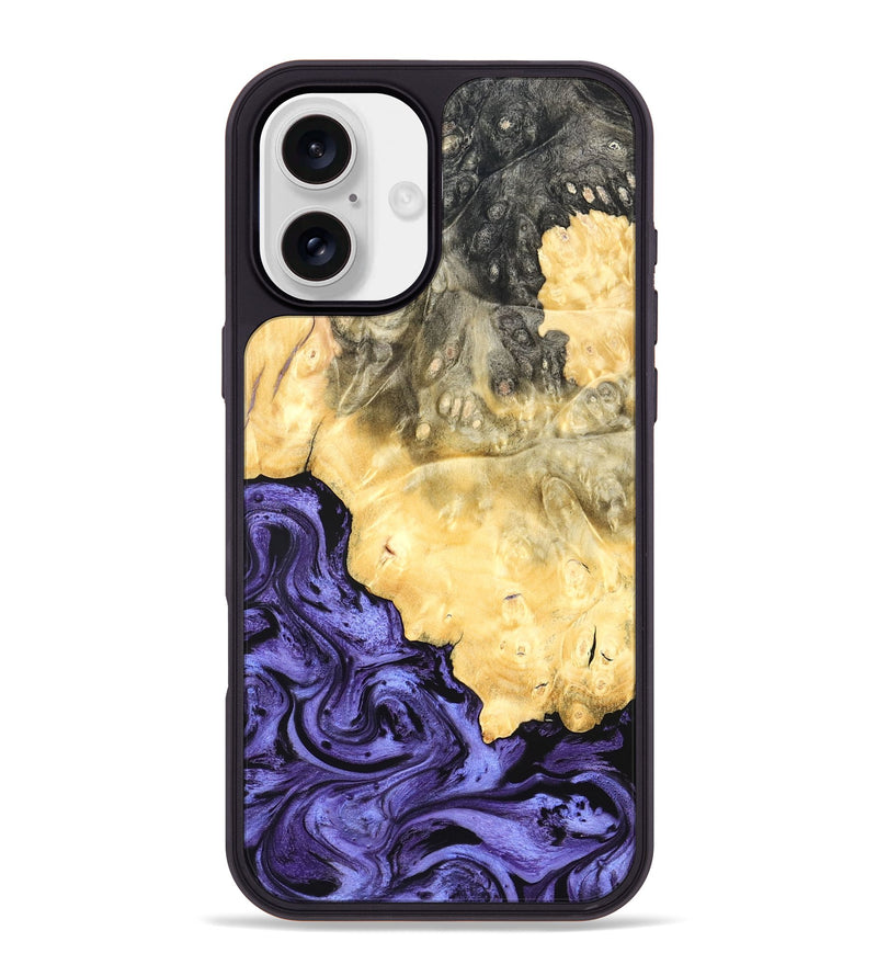 iPhone 16 Plus Wood Phone Case - Kandace (Purple, 824094)