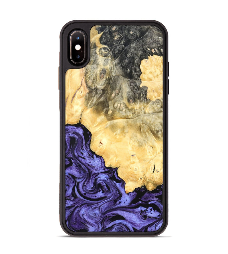 iPhone Xs Max Wood Phone Case - Kandace (Purple, 824094)