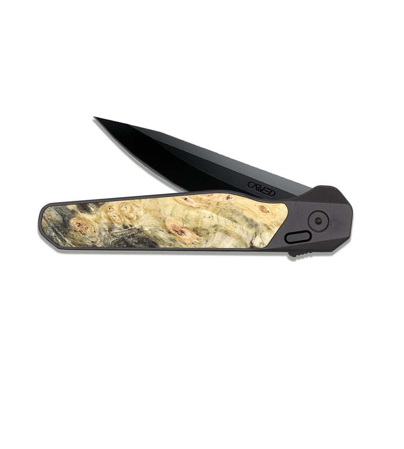 EDC Dark Slate Wood Pocket Knife - Kailyn (Purple, 824097)