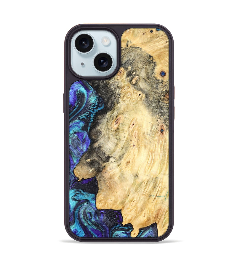 iPhone 15 Wood Phone Case - Kailyn (Purple, 824097)