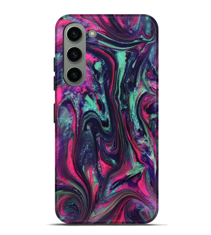 Galaxy S23 Plus ResinArt Live Edge Phone Case - Hakeem (Neon, 824104)