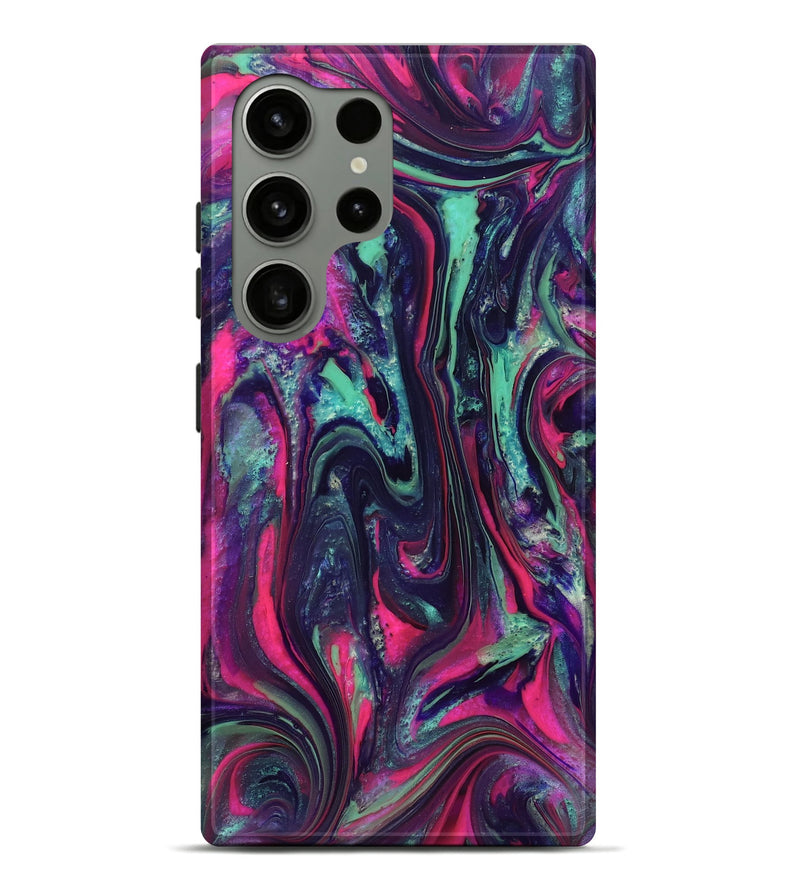 Galaxy S24 Ultra ResinArt Live Edge Phone Case - Hakeem (Neon, 824104)