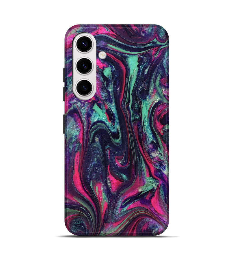Galaxy S25 ResinArt Live Edge Phone Case - Hakeem (Neon, 824104)