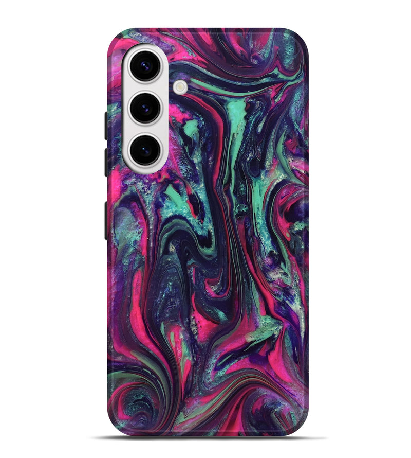 Galaxy S25 Plus ResinArt Live Edge Phone Case - Hakeem (Neon, 824104)
