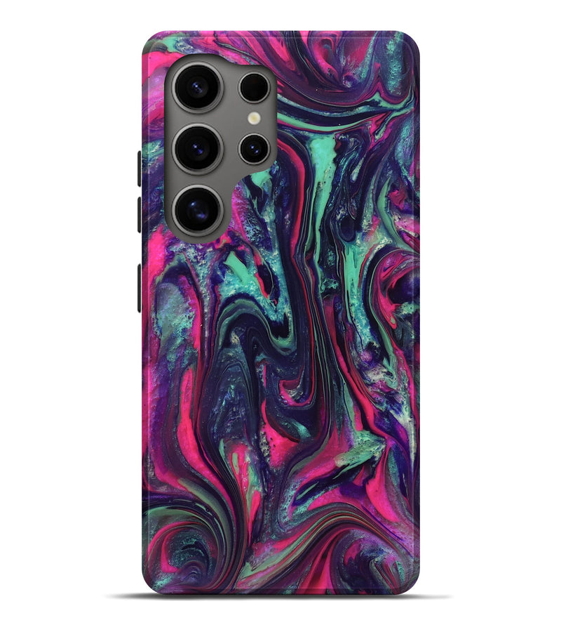 Galaxy S25 Ultra ResinArt Live Edge Phone Case - Hakeem (Neon, 824104)
