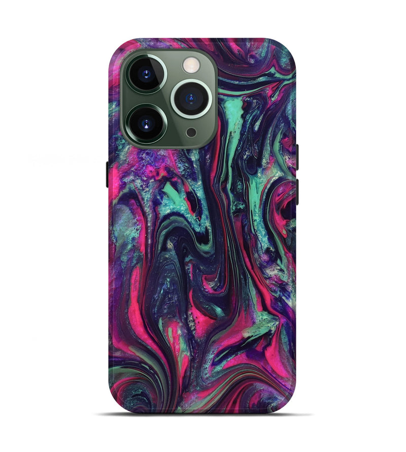 iPhone 13 Pro ResinArt Live Edge Phone Case - Hakeem (Neon, 824104)