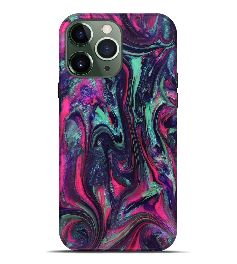 iPhone 13 Pro Max ResinArt Live Edge Phone Case - Hakeem (Neon, 824104)