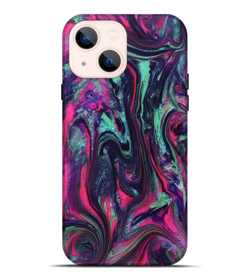 iPhone 14 Plus ResinArt Live Edge Phone Case - Hakeem (Neon, 824104)