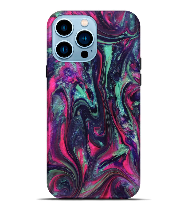iPhone 14 Pro Max ResinArt Live Edge Phone Case - Hakeem (Neon, 824104)