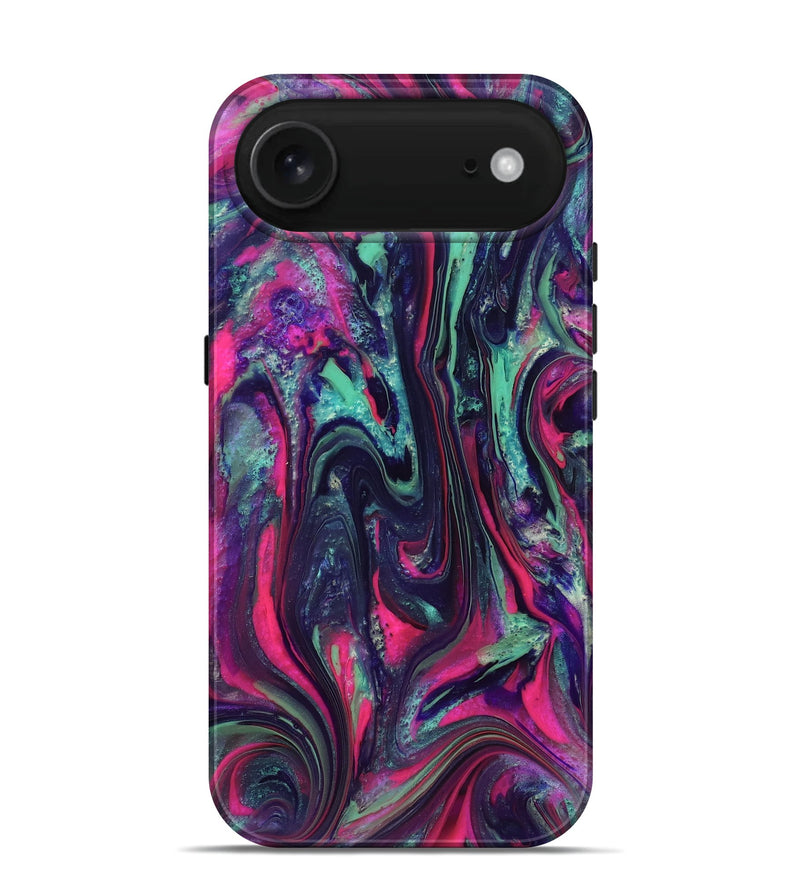 iPhone 17 Air ResinArt Live Edge Phone Case - Hakeem (Neon, 824104)