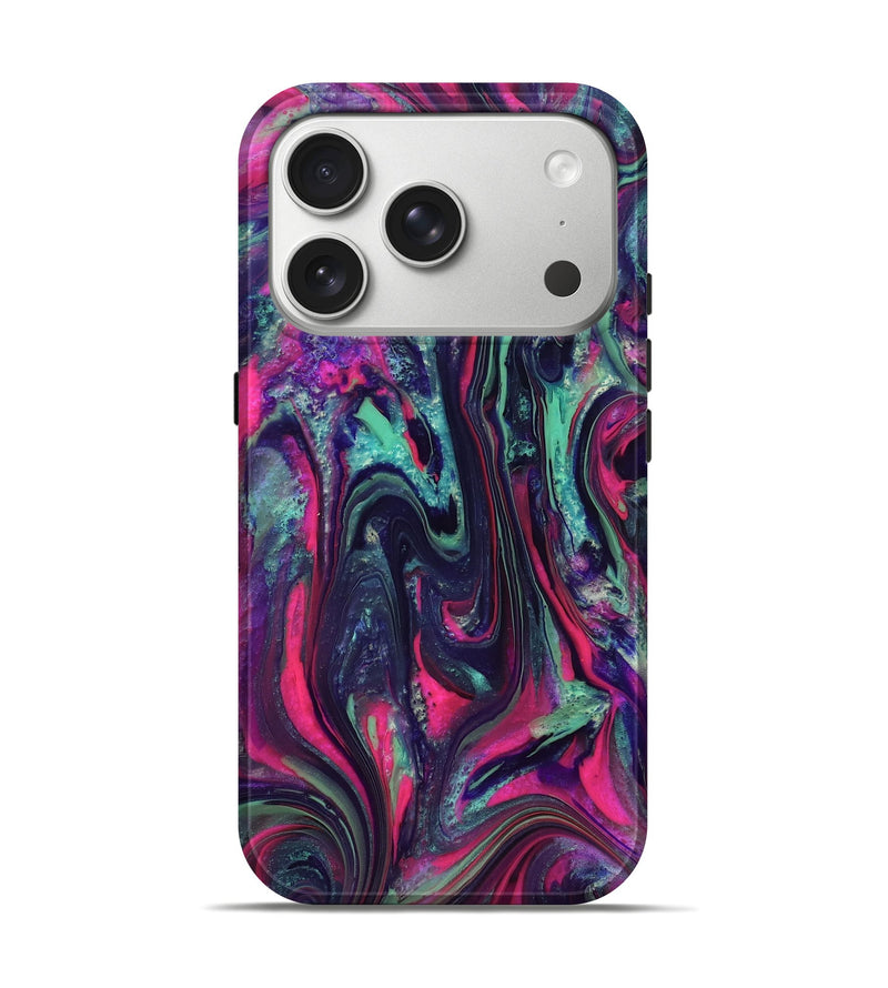 iPhone 17 Pro ResinArt Live Edge Phone Case - Hakeem (Neon, 824104)