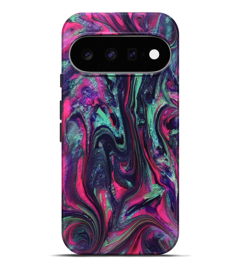 Pixel 11 Pro XL ResinArt Live Edge Phone Case - Hakeem (Neon, 824104)