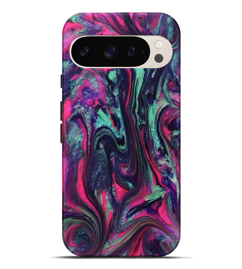 Pixel 9 Pro XL ResinArt Live Edge Phone Case - Hakeem (Neon, 824104)
