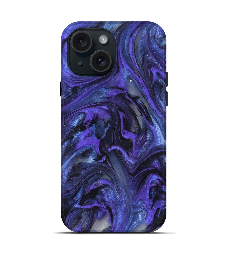 iPhone 15 ResinArt Live Edge Phone Case - Onie (Purple, 824105)