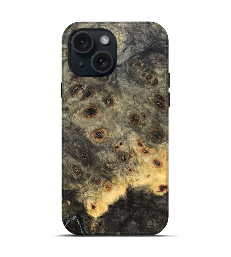 iPhone 15 Wood Live Edge Phone Case - Maud (Solid Wood, 824108)