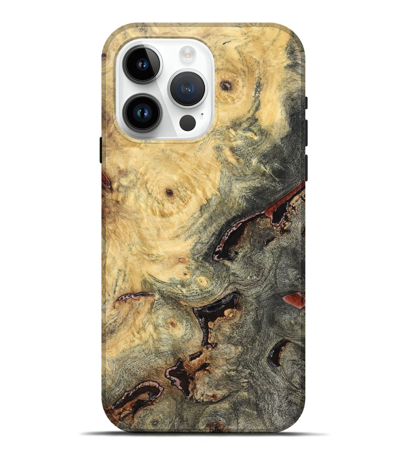 iPhone 15 Pro Max Wood Live Edge Phone Case - Bud (Solid Wood, 824109)