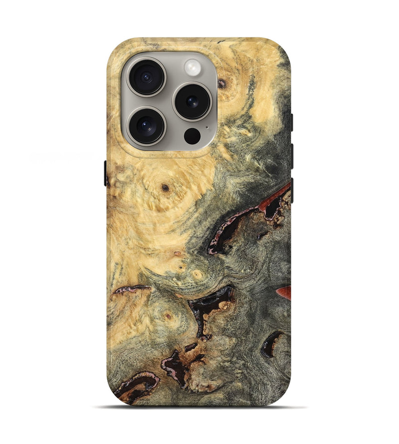 iPhone 16 Pro Wood Live Edge Phone Case - Bud (Solid Wood, 824109)